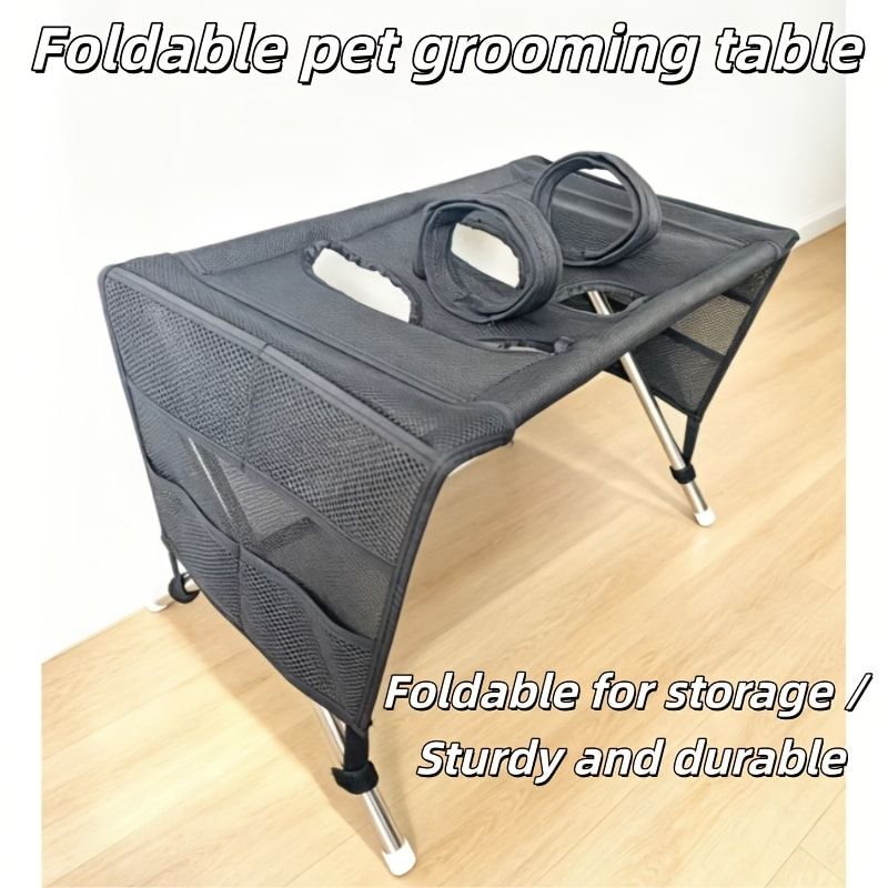 Foldable Pet Grooming Table for Cats and Small Dogs Multi - KAZIPAWS