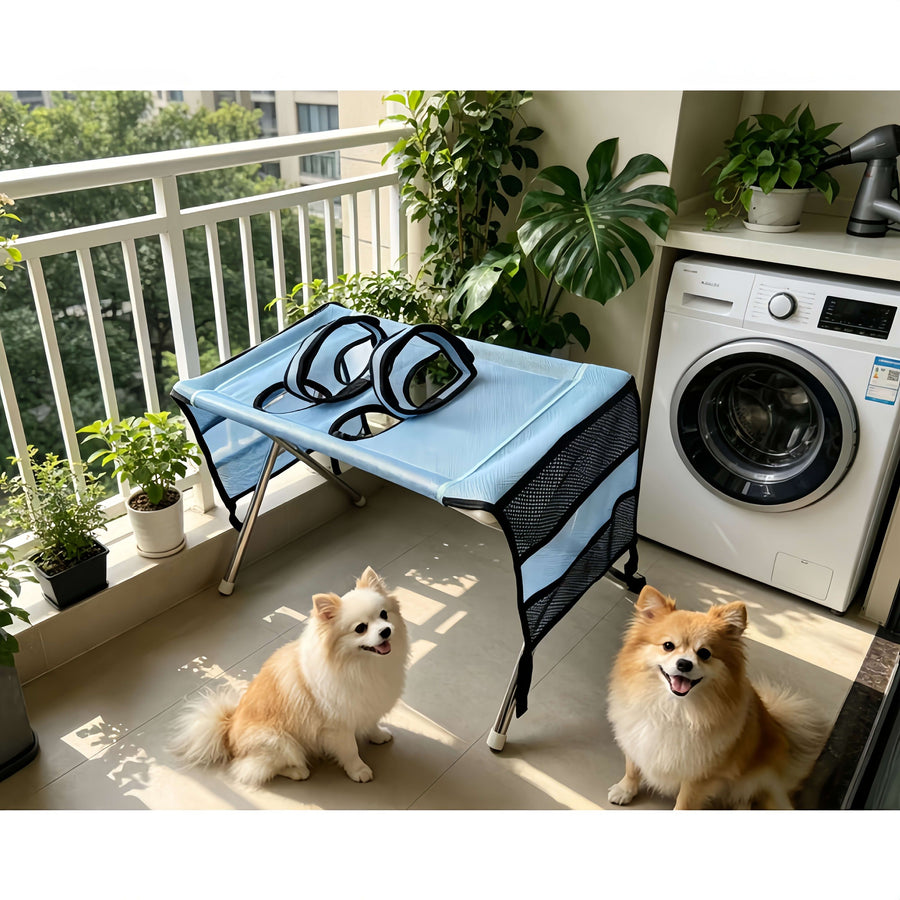 Foldable Pet Grooming Table for Cats and Small Dogs Multi - KAZIPAWS