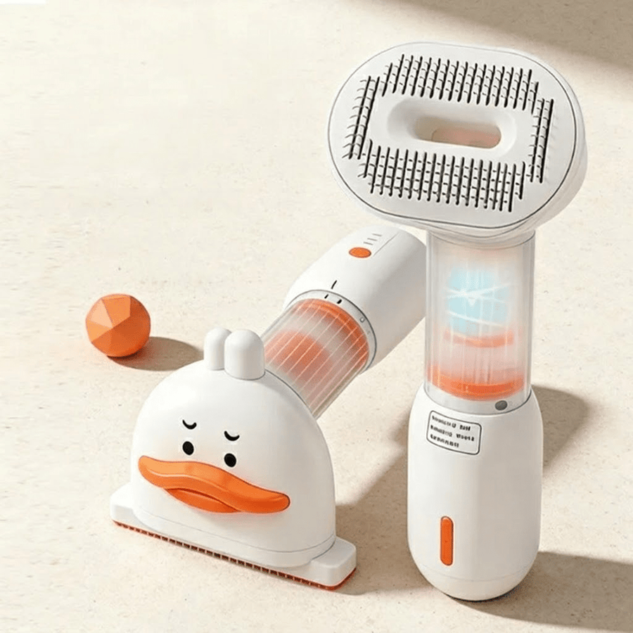 4 in 1 Pet Hair Vacuum Comb Rechargeable De Shedding - KAZIPAWS
