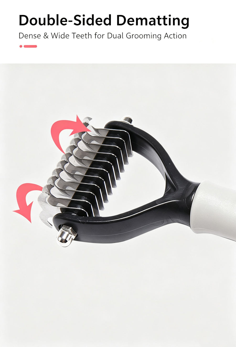 Pet Hair Removal Comb with Knot Brush - KAZIPAWS