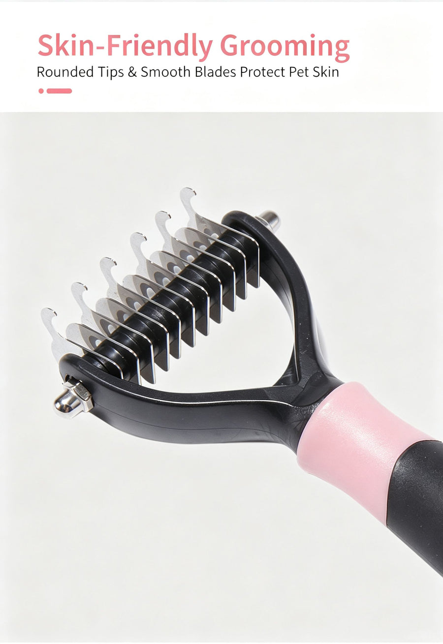 Pet Hair Removal Comb with Knot Brush - KAZIPAWS