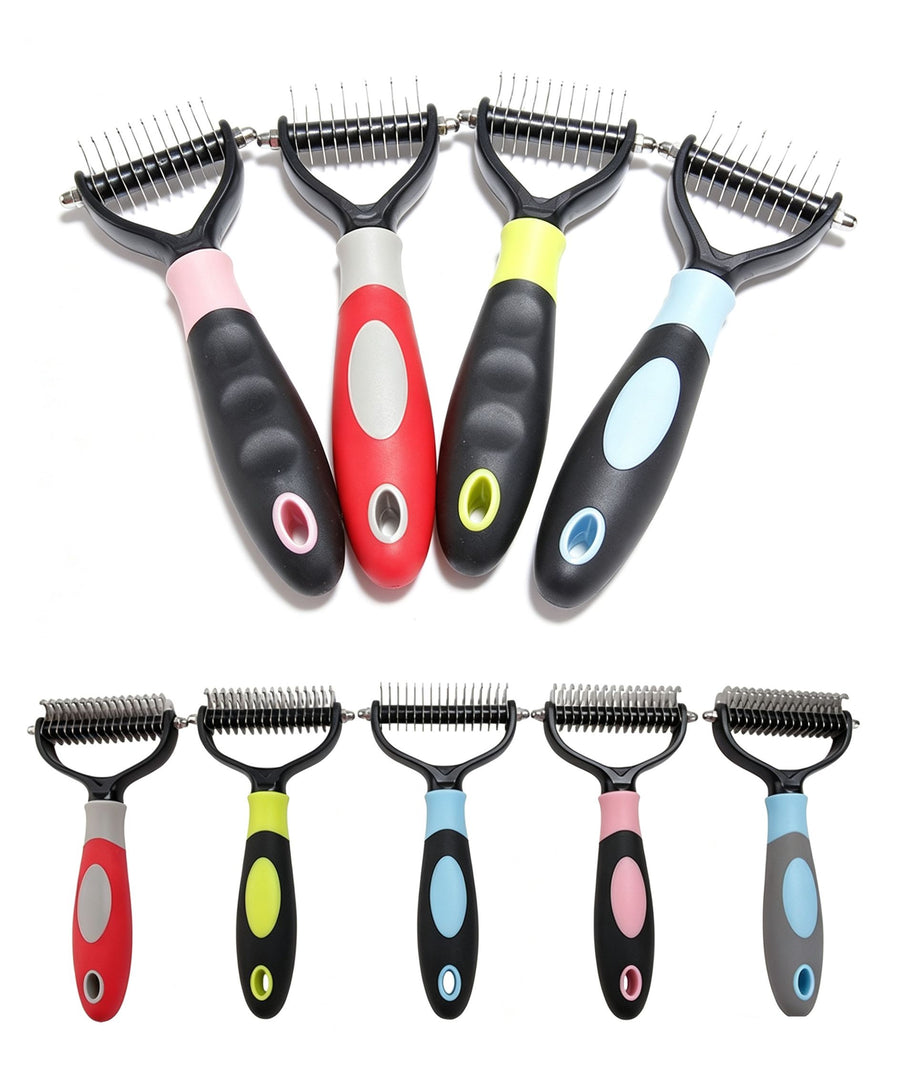 Pet Hair Removal Comb with Knot Brush - KAZIPAWS
