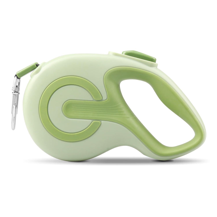 Retractable Dog Leash,16ft FT Dog Walking Leash,360° Tangle-Free Strong Reflective Nylon Tape,One-Handed Brake(Green) - KAZIPAWS