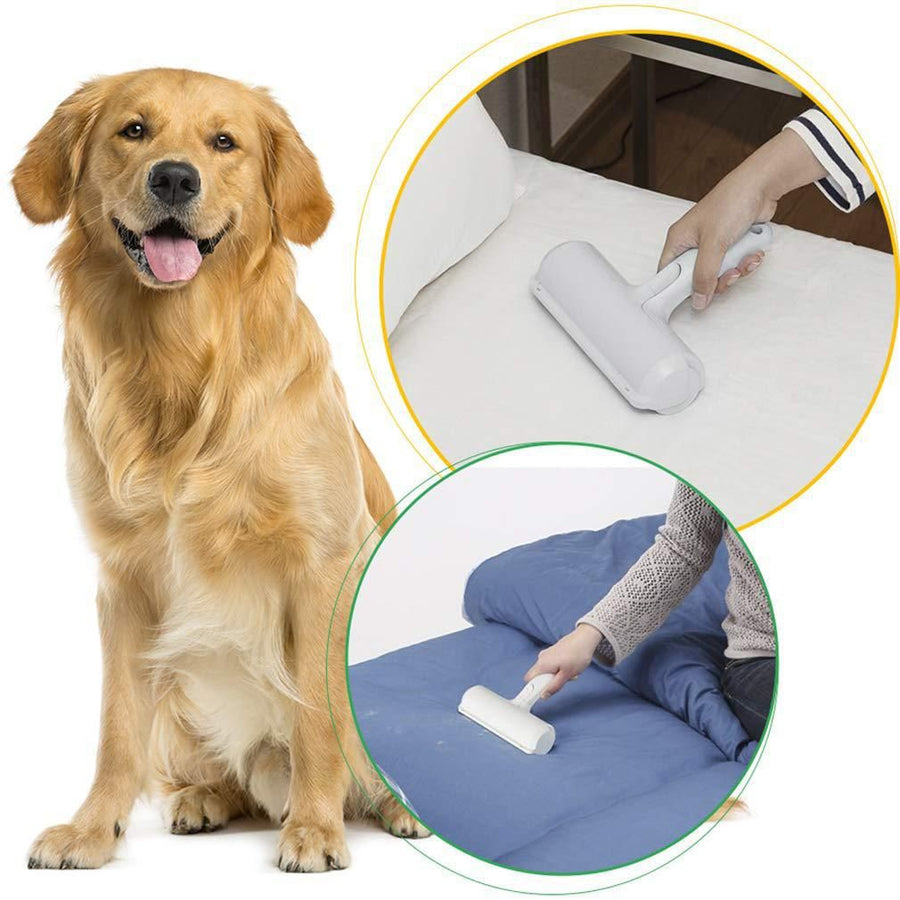 Couch Pet Hair Removal Tool and Roller - Reusable, Easy-to-Clean Dog Hair Remover for Couch and Car, No Batteries or Mess - KAZIPAWS