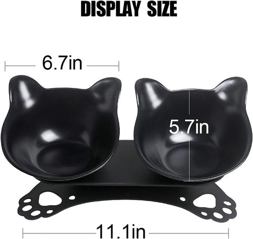 Elevated Cat Bowls Double Dog Bowls 15 Tilted Raised