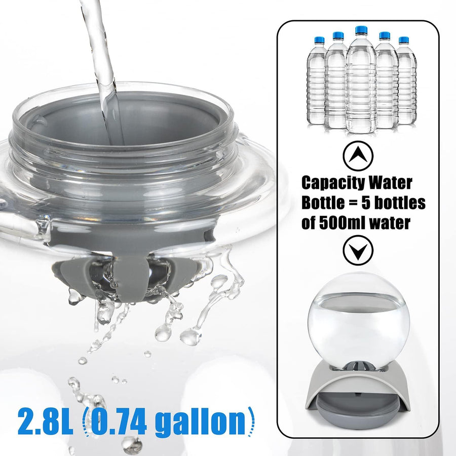 Pet Water Dispenser 2 8L Automatic Gravity Cat Water - KAZIPAWS