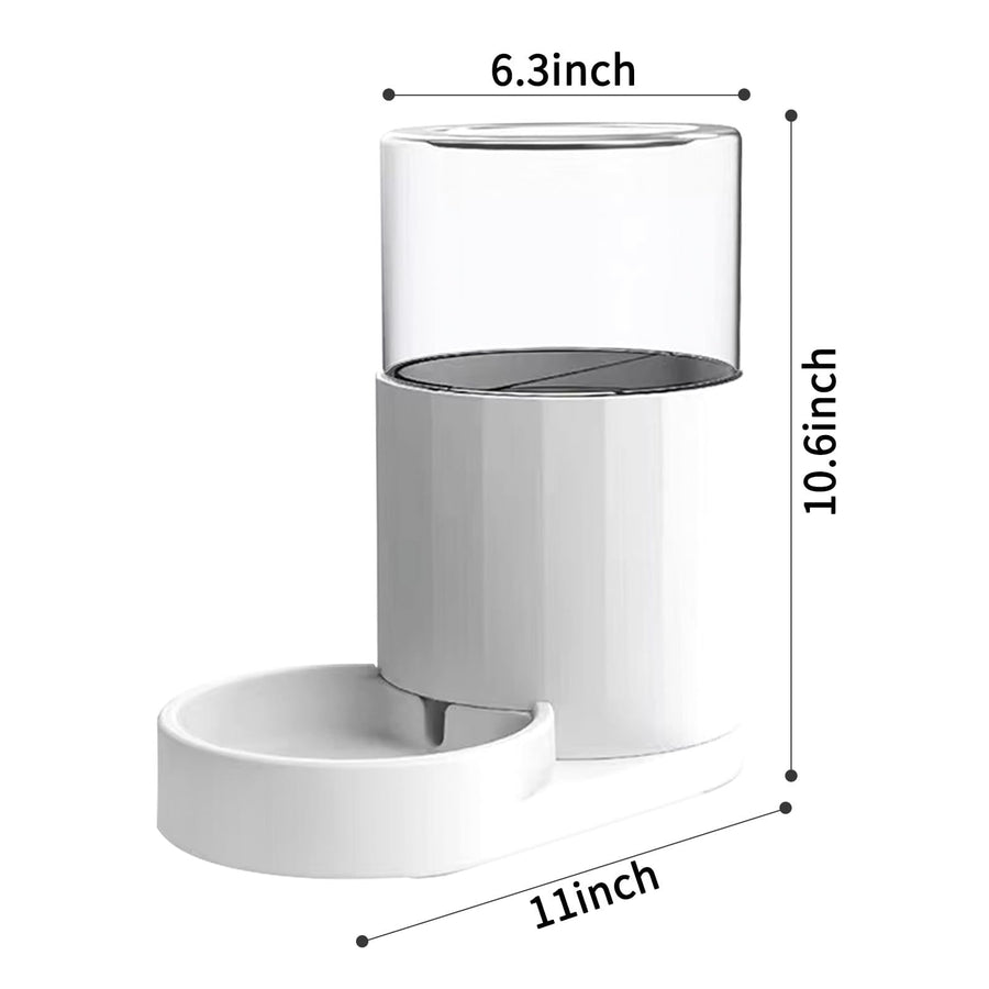 Automatic Pet Waterer, Gravity Water Dispenser, Large Capacity Water Feeder for Cats and Small and Medium-Sized Dogs (3L) - KAZIPAWS