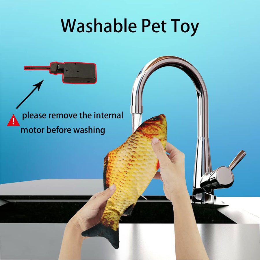 Electric Moving Dog Fish Toy Floppy Fish Cat Toys - KAZIPAWS