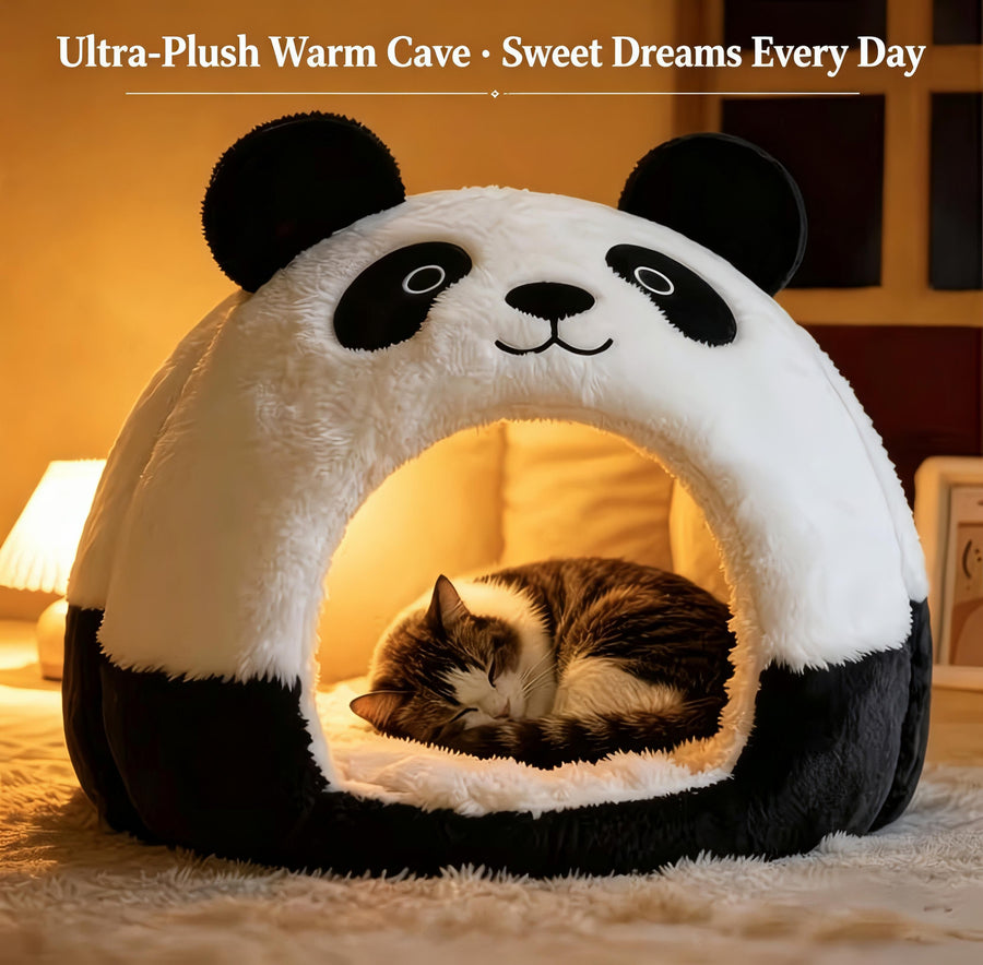 Panda Shaped Cat Bed - KAZIPAWS