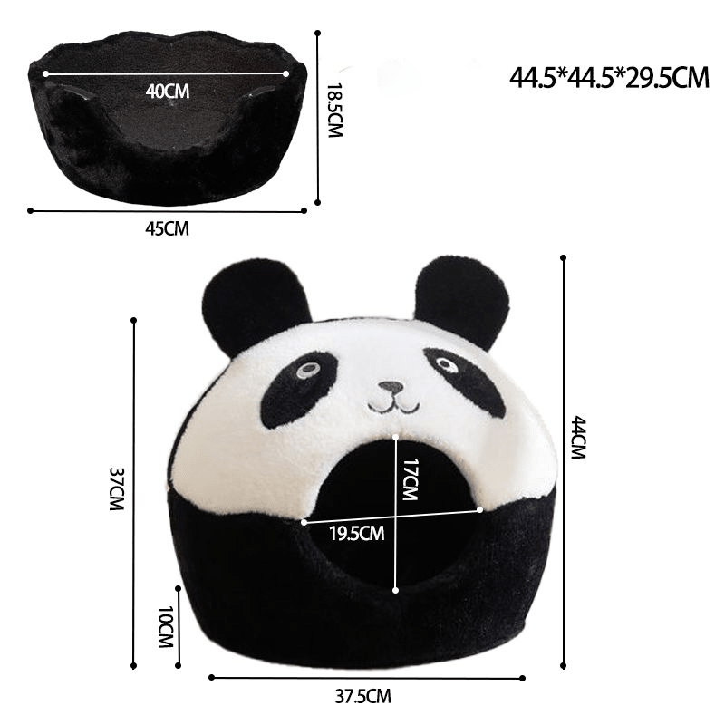 Panda Shaped Cat Bed - KAZIPAWS