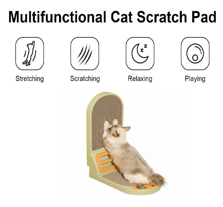 Carla Home Vertical Cat Scratching Board with Cardboard - KAZIPAWS