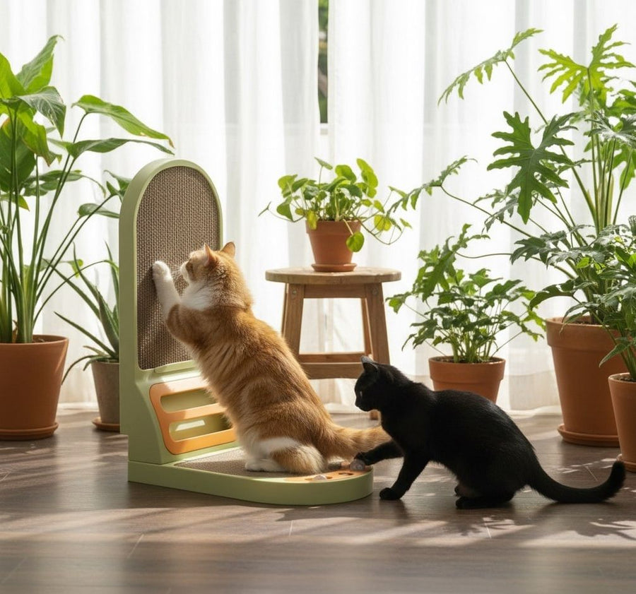 Carla Home Vertical Cat Scratching Board with Cardboard - KAZIPAWS