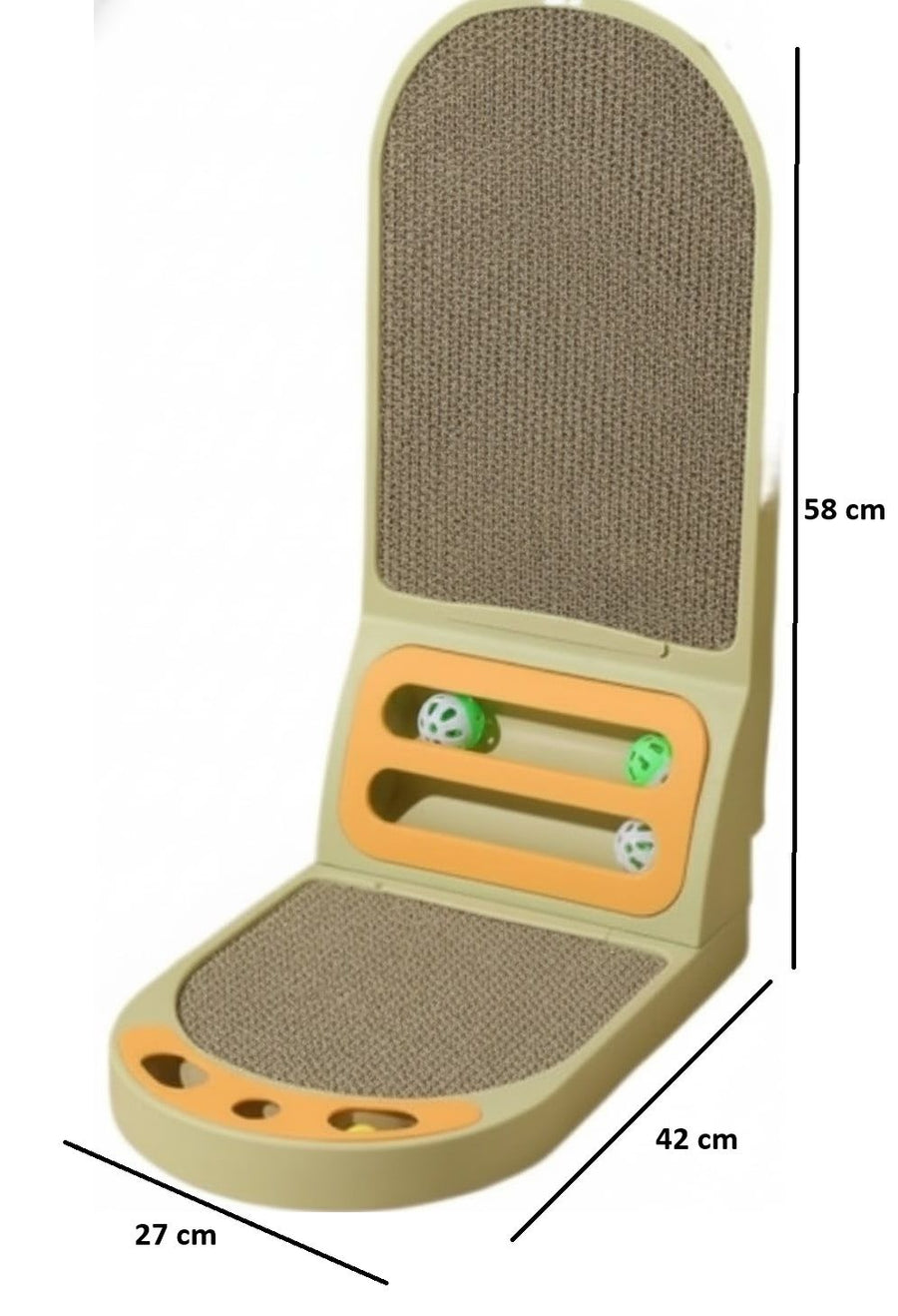 Carla Home Vertical Cat Scratching Board with Cardboard - KAZIPAWS
