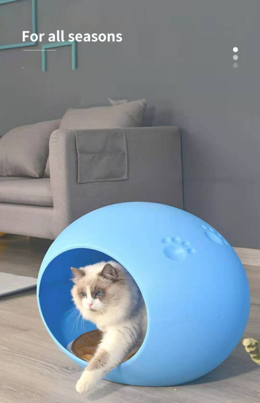 Yes4Pets Medium Cave Cat Kitten Box Igloo Bed House - KAZIPAWS