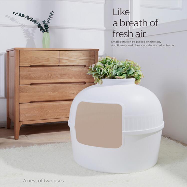 Yes4Pets Multifunctional Cat Litter Box House Semi - KAZIPAWS