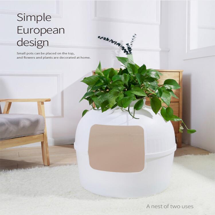Yes4Pets Multifunctional Cat Litter Box House Semi - KAZIPAWS