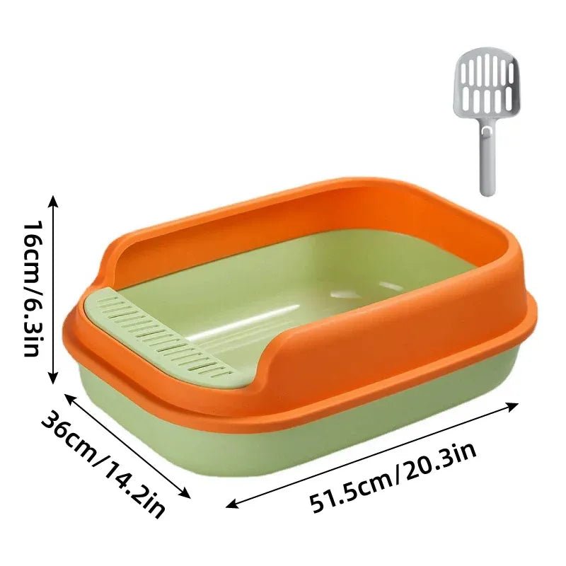 12L Semi Enclosed Large Cat Litter Box with Delivery Shovel - KAZIPAWS