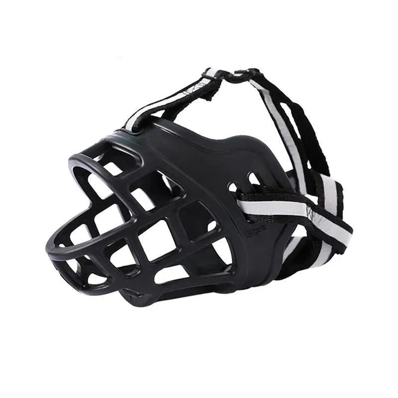 Soft Silicone Dog Basket Muzzle – Adjustable, Breathable & Anti-Bite – Size 2 - KAZIPAWS