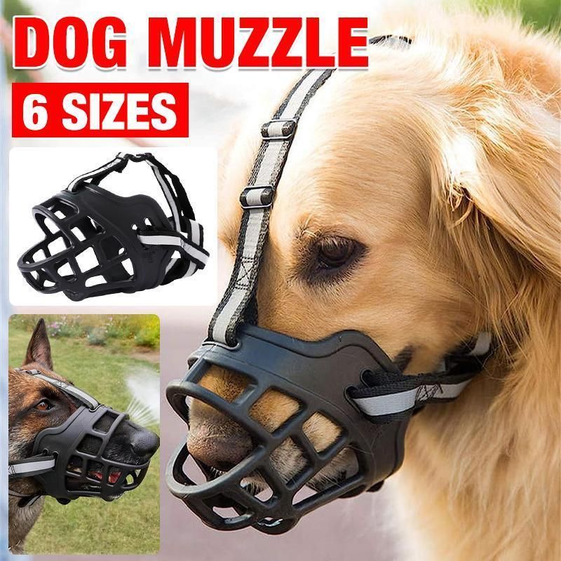 Soft Silicone Dog Basket Muzzle – Adjustable, Breathable & Anti-Bite – Size 2 - KAZIPAWS