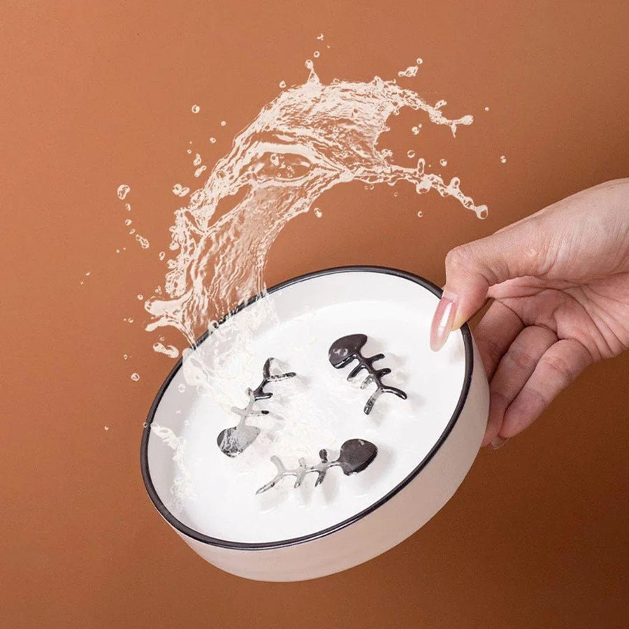 Ceramic Cat Bowl Slow Feeder Food Tray for Cats - KAZIPAWS