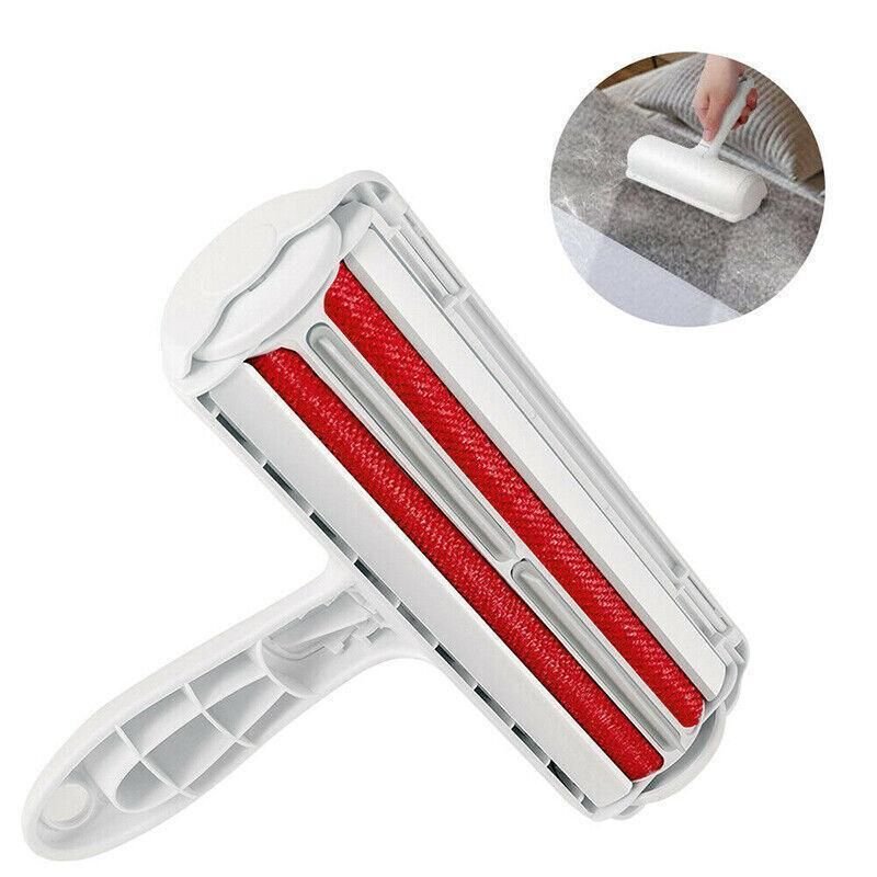 Pet Hair Remover Brush Dog Cat Fur Cleaning Roller Reusable Self Cleaning Tool - Green - KAZIPAWS
