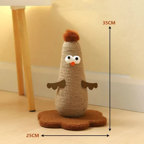 Chick-Shaped Sisal Cat Scratching Post