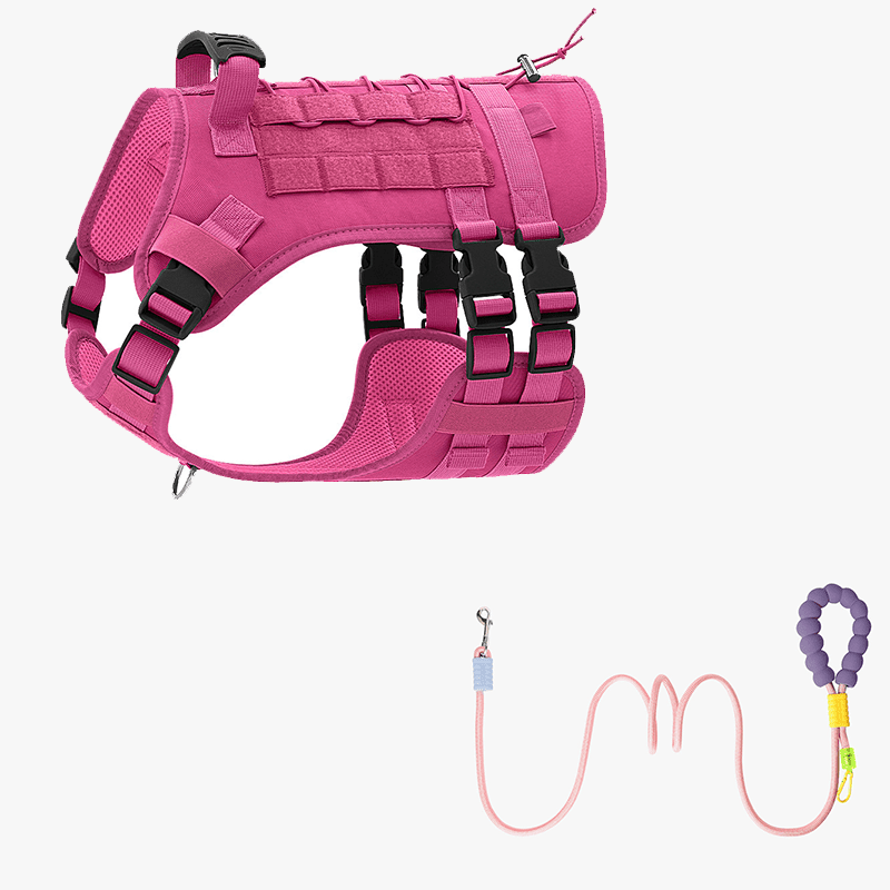 Tactical Dog Harness and Leash Set - Oxford - KAZIPAWS