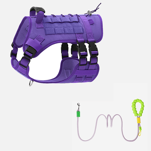 Tactical Dog Harness and Leash Set - Oxford